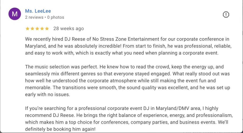 conference & summit dj services reviews