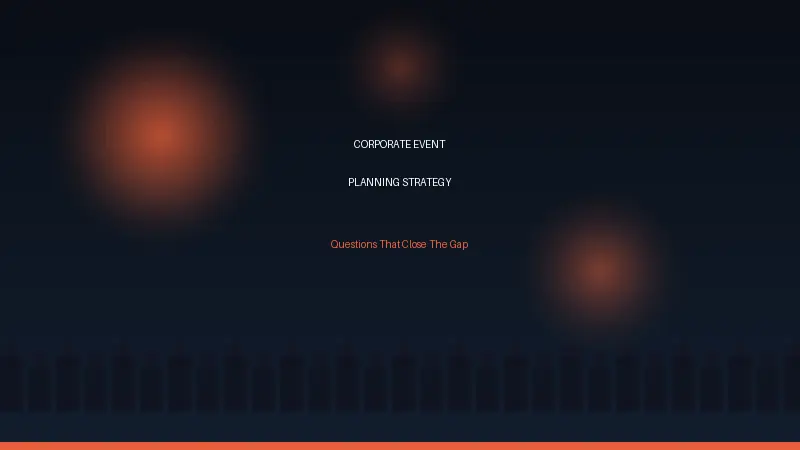 corporate event planning strategy