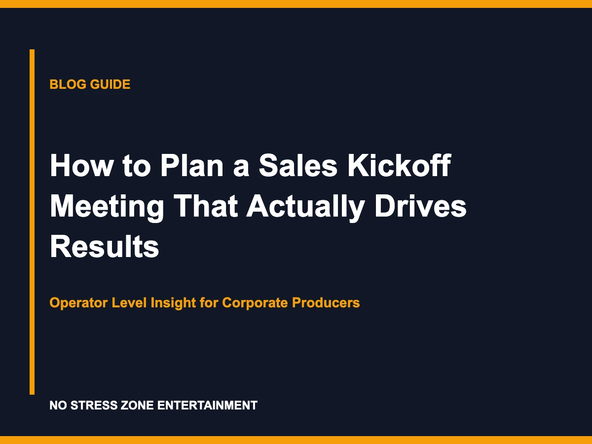 How to Plan a Sales Kickoff Meeting That Actually Drives Results