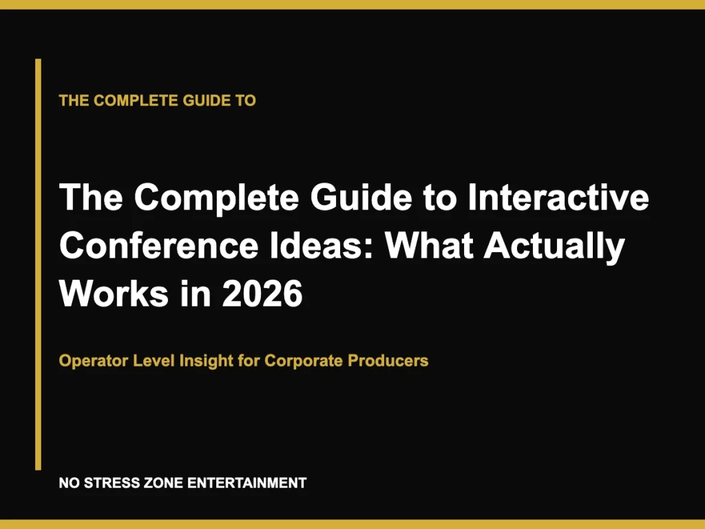 The Complete Guide to Interactive Conference Ideas: What Actually Works in 2026