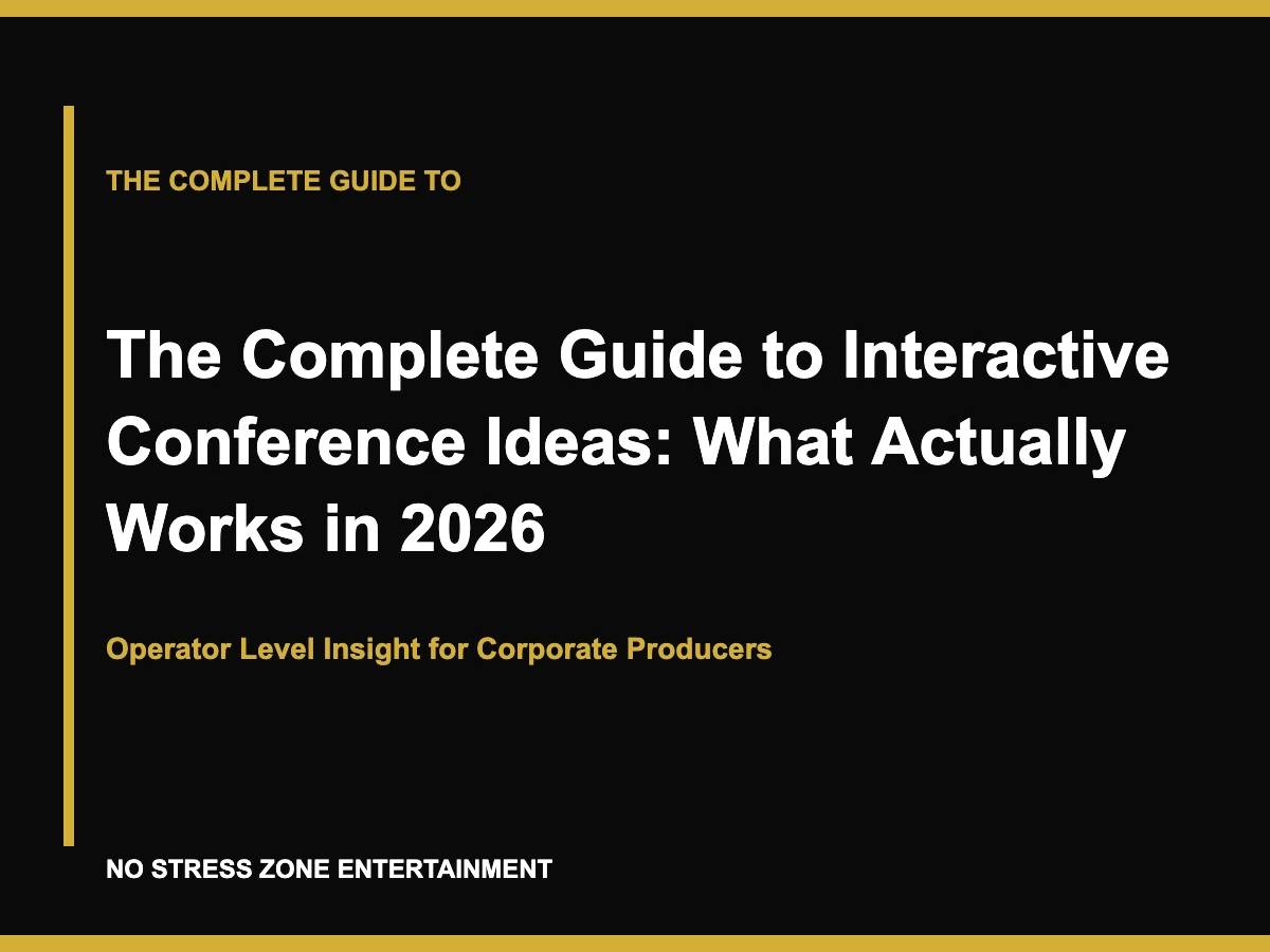 The Complete Guide to Interactive Conference Ideas: What Actually Works in 2026
