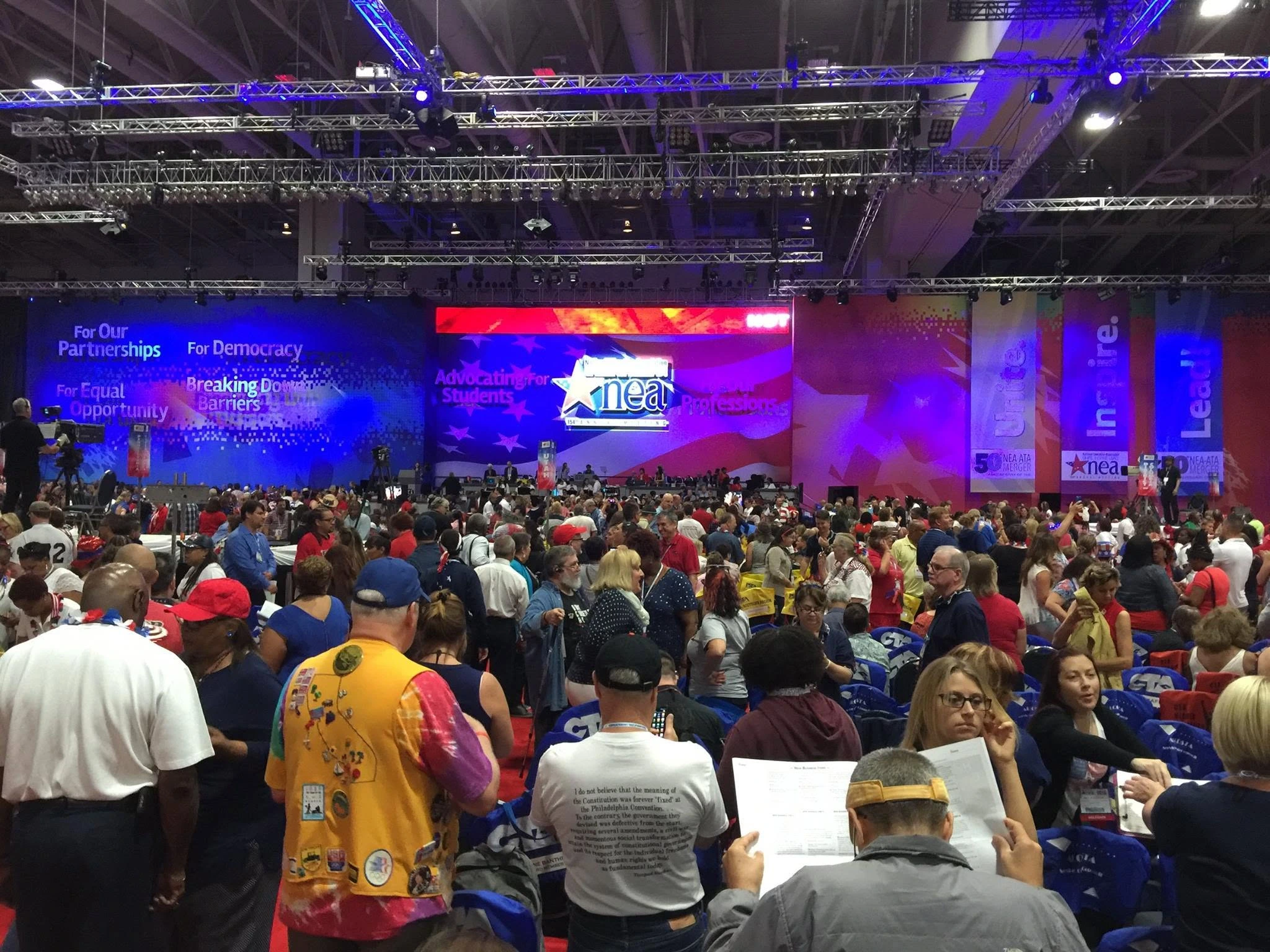 NEA convention DJ program NEA educators delegates Washington DC July 4 2016