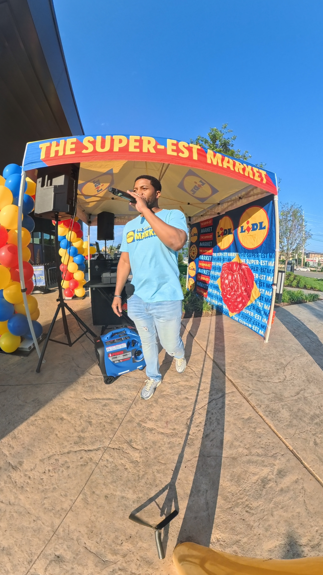 Soho Experiential LIDL activation - DJ Reese running the room at a LIDL grand opening