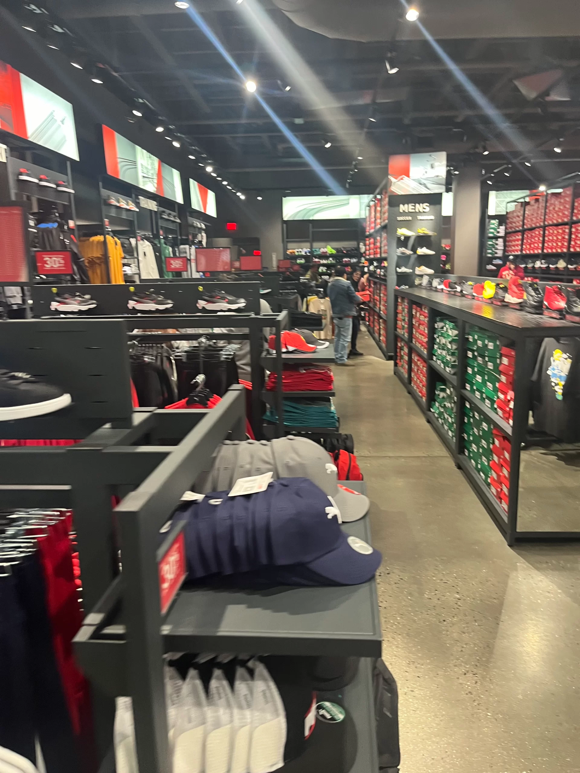 PUMA Outlet Mills at Jersey Gardens brand activation - Retail activation floor at PUMA
