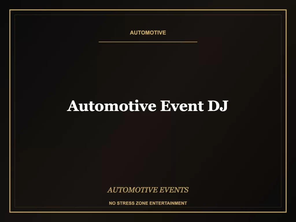 automotive event dj operator