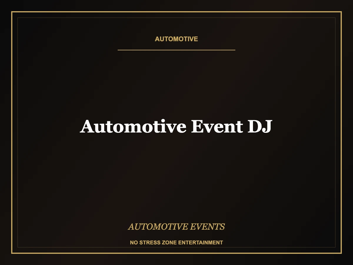 automotive event dj operator