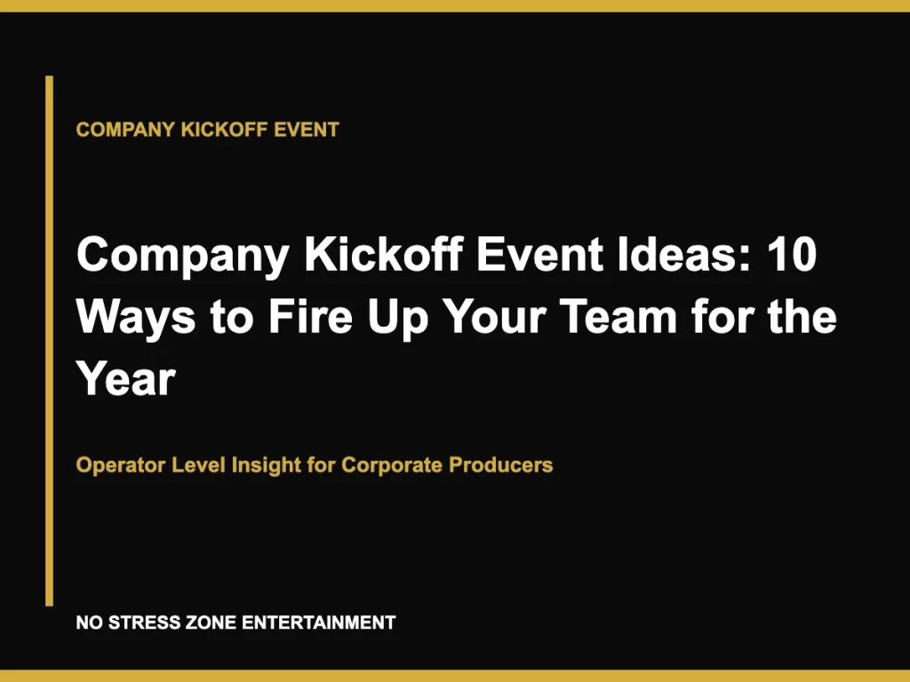 Company Kickoff Event Ideas: 10 Ways to Fire Up Your Team for the Year