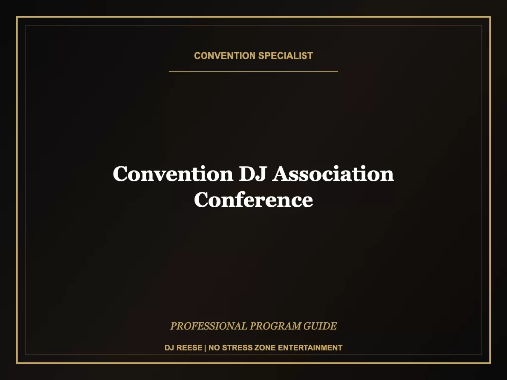 convention dj association conference professional convention execution