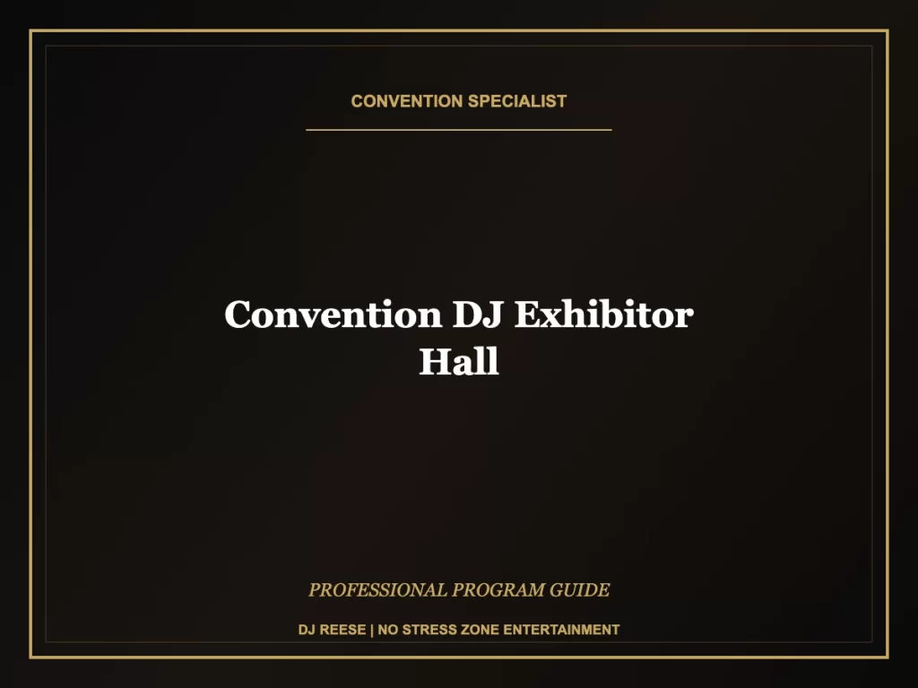 convention dj exhibitor hall professional convention execution