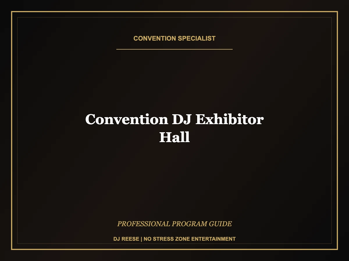 convention dj exhibitor hall professional convention execution