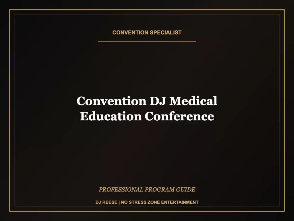 convention dj medical education conference professional convention execution