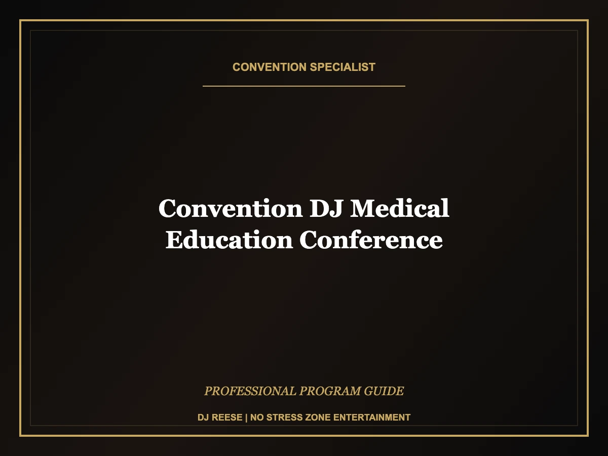 convention dj medical education conference professional convention execution