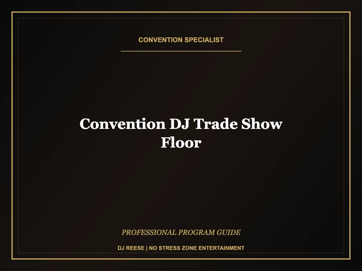 convention dj trade show floor professional convention execution