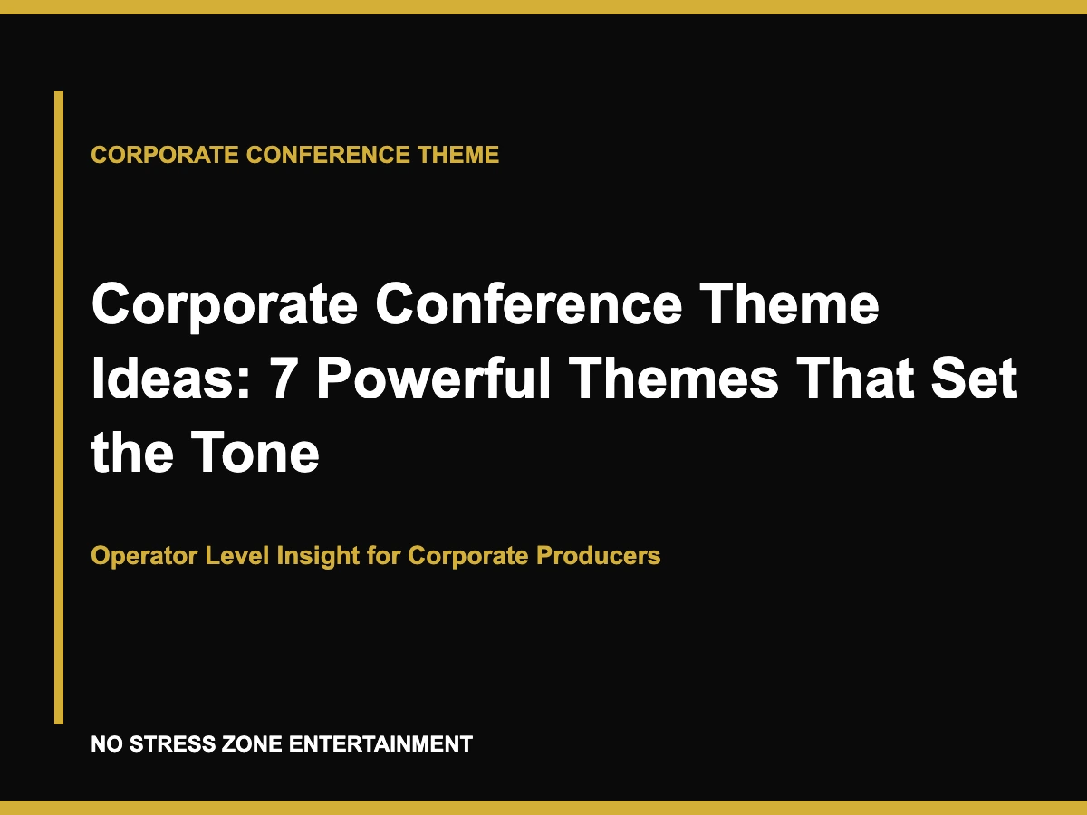 Corporate Conference Theme Ideas: 7 Powerful Themes That Set the Tone