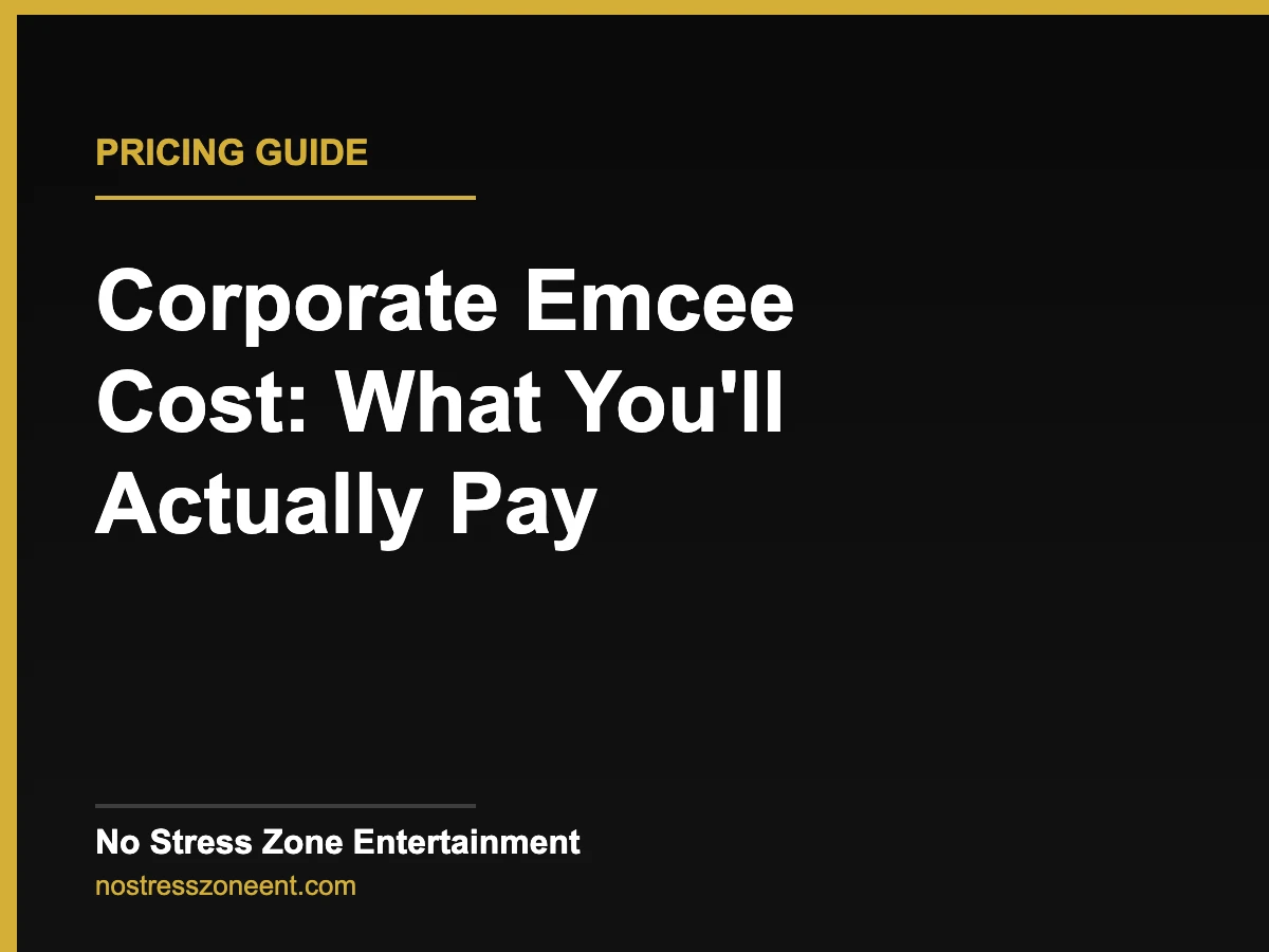 corporate emcee cost pricing guide