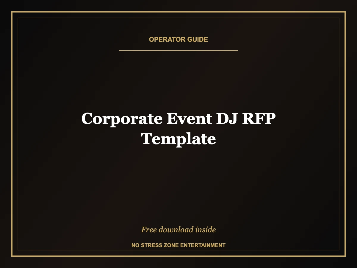 corporate event dj rfp template operator guide