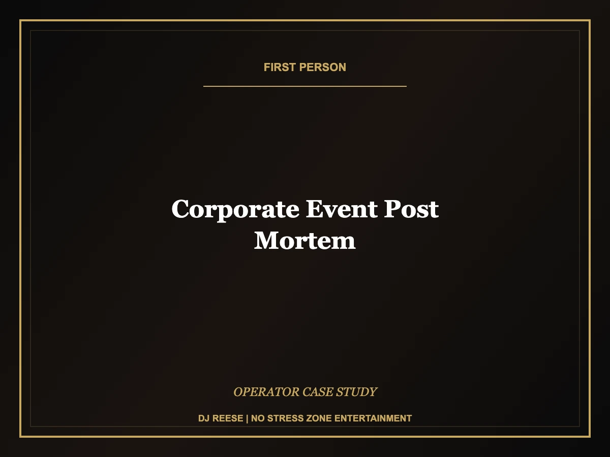 corporate event post mortem analysis operator resource