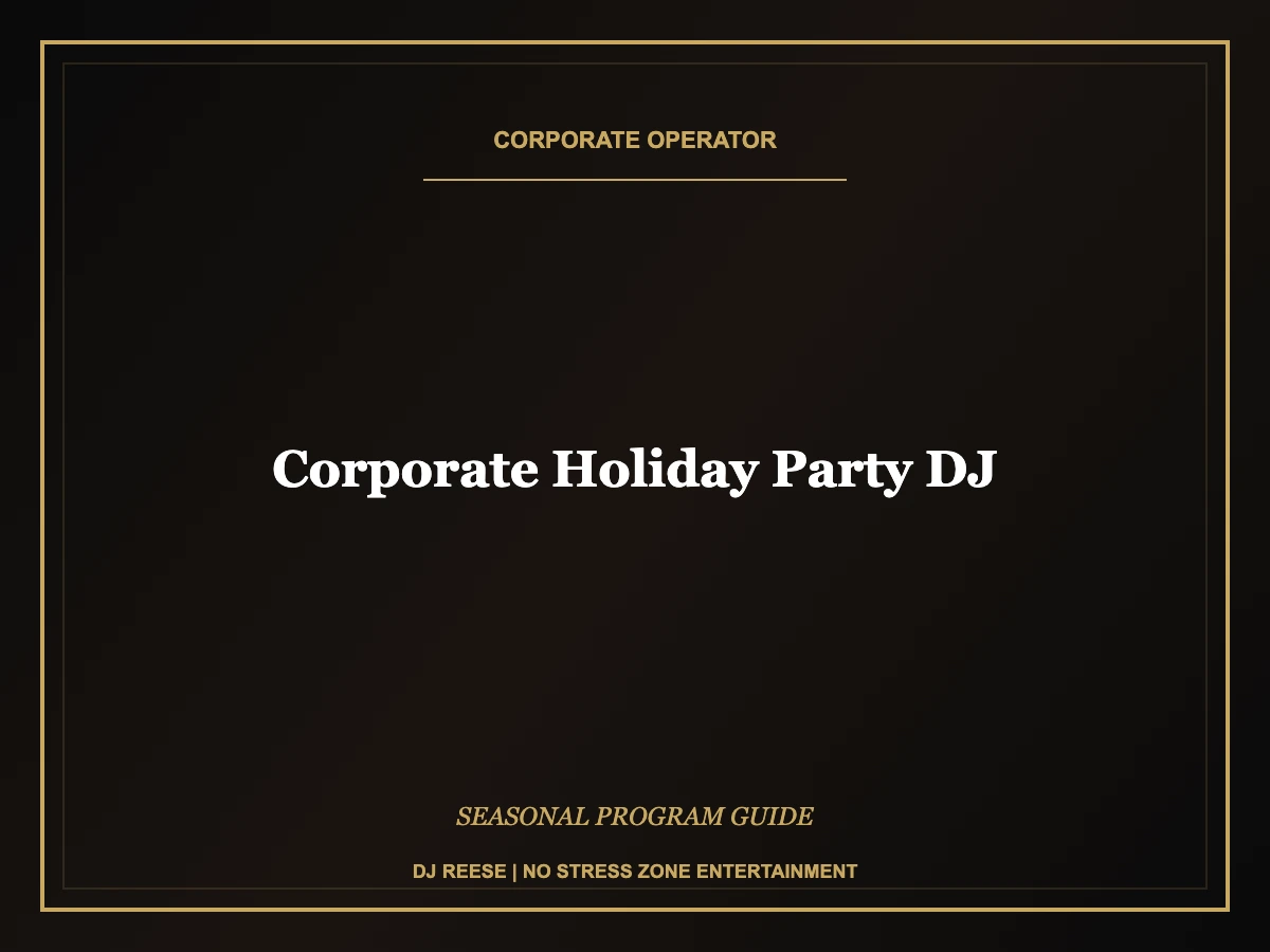 corporate holiday party dj seasonal program execution