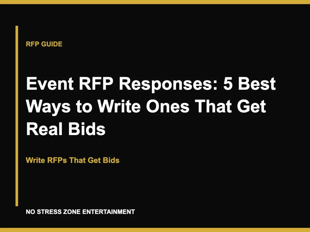 Event RFP Responses: 5 Best Ways to Write Ones That Get Real Bids - Write RFPs That Get Bids