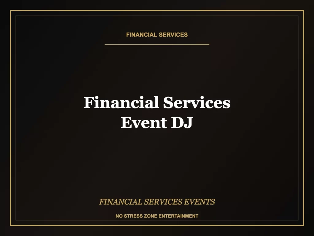 financial services event dj operator