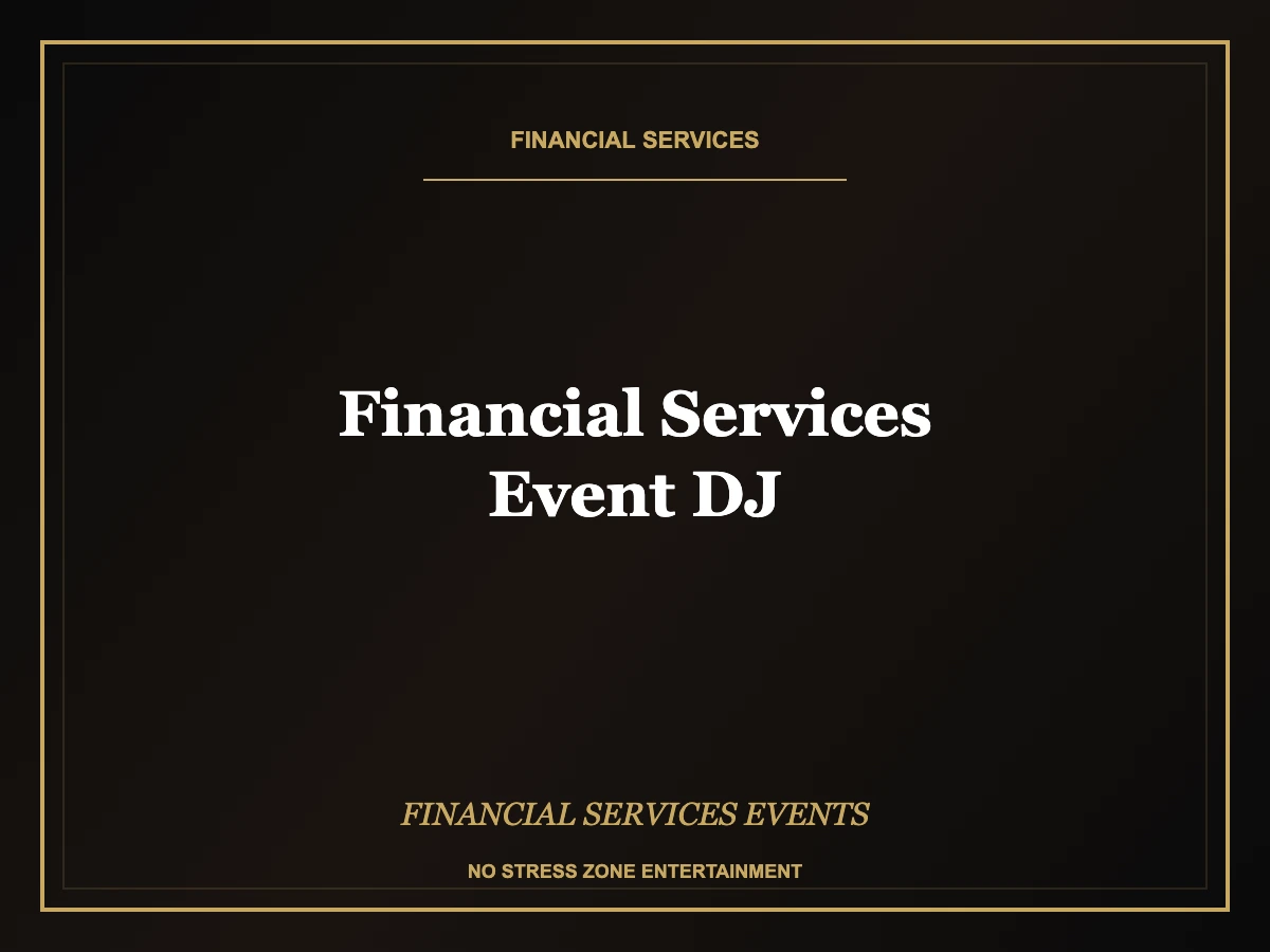financial services event dj operator