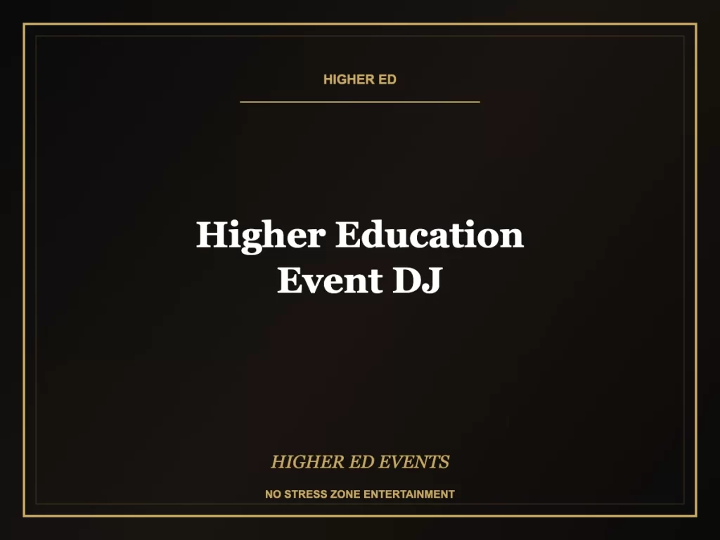 higher education event dj operator