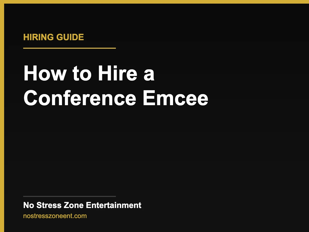 how to hire a conference emcee