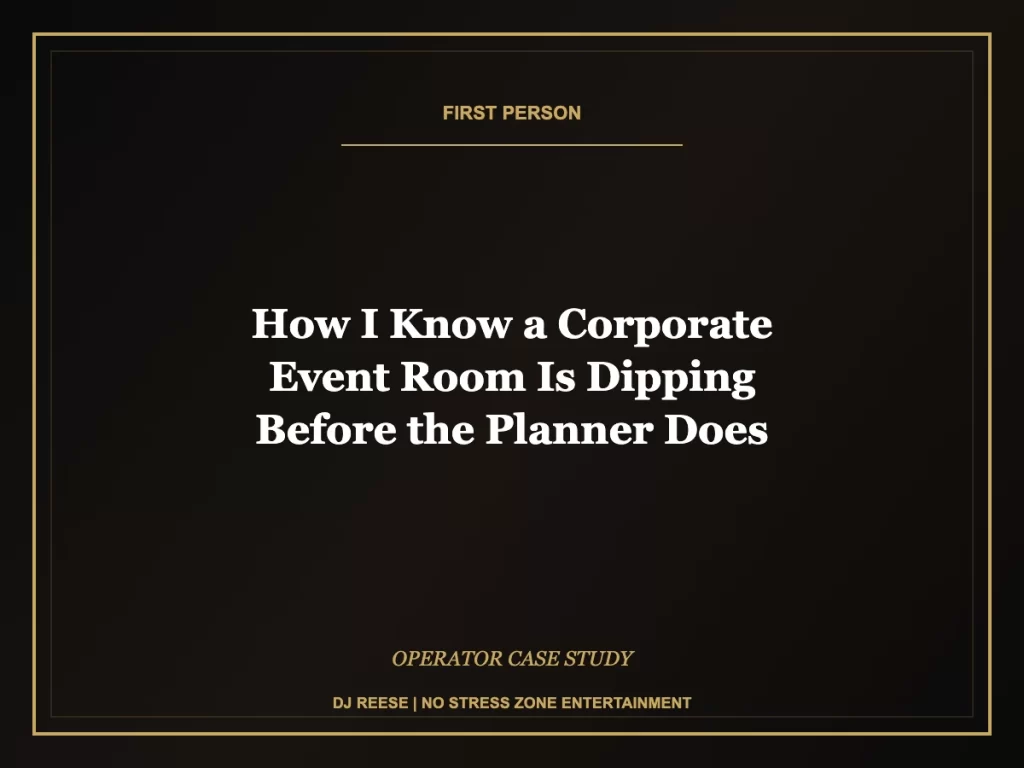 how to read a corporate event room operator guide