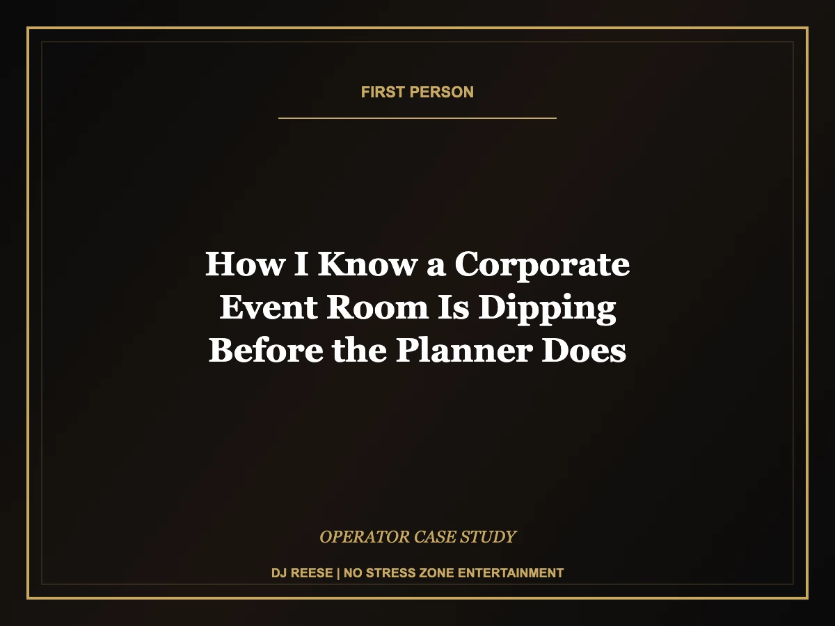 how to read a corporate event room operator guide