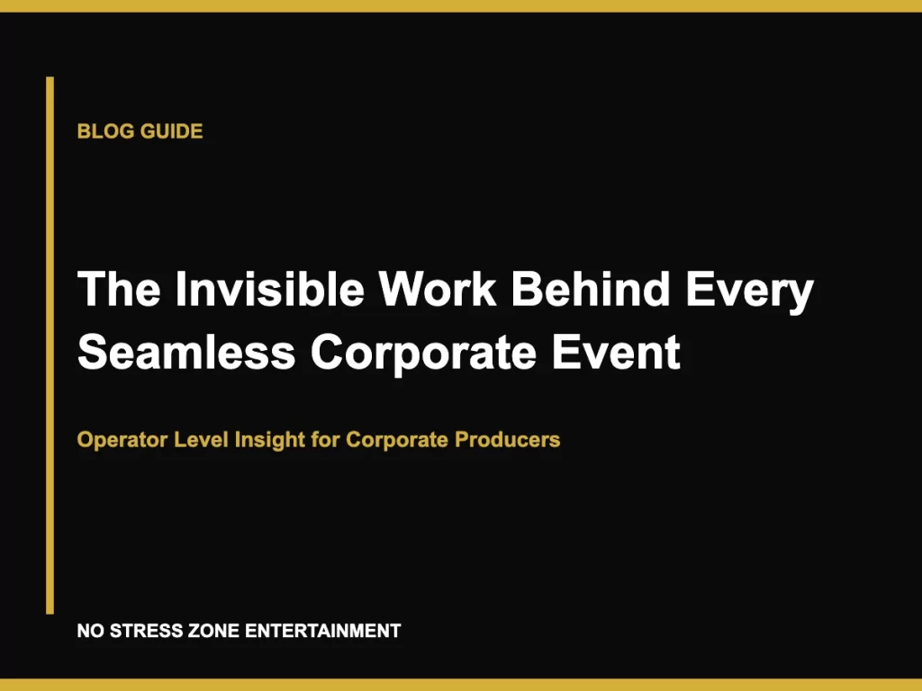 The Invisible Work Behind Every Seamless Corporate Event