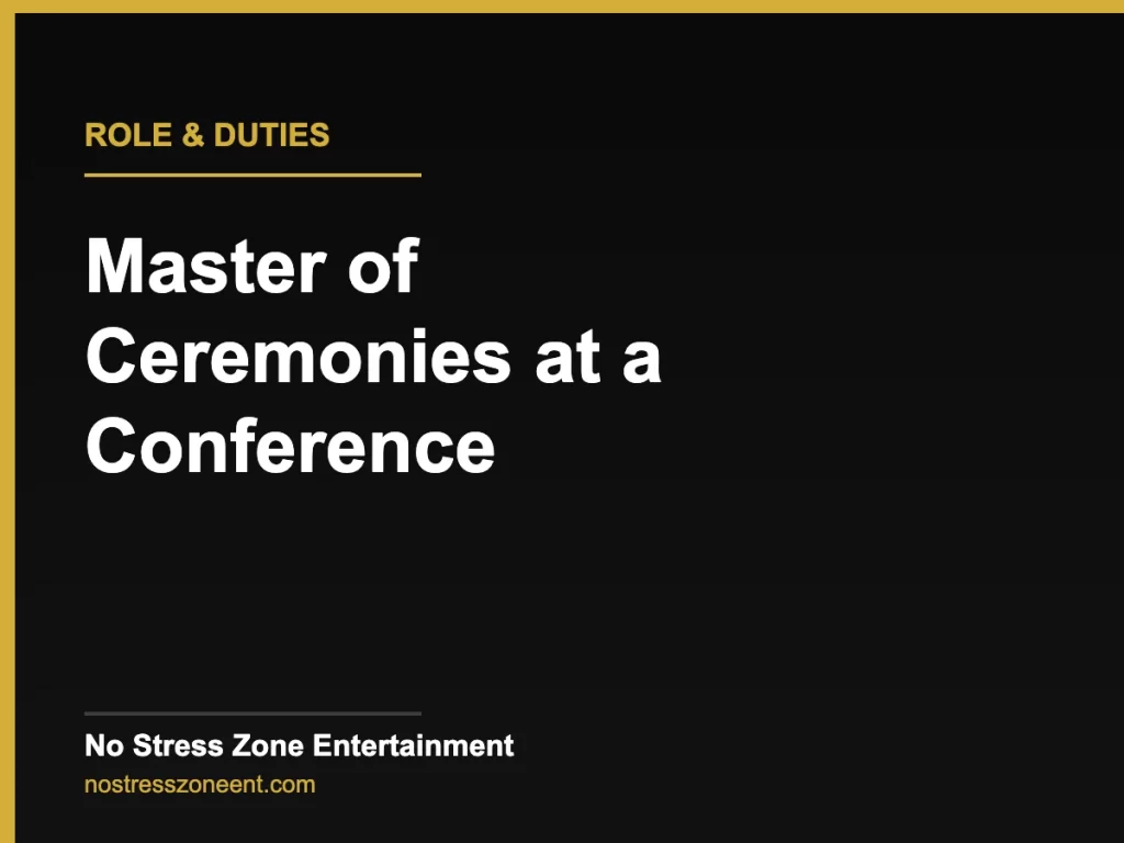 master of ceremonies conference guide