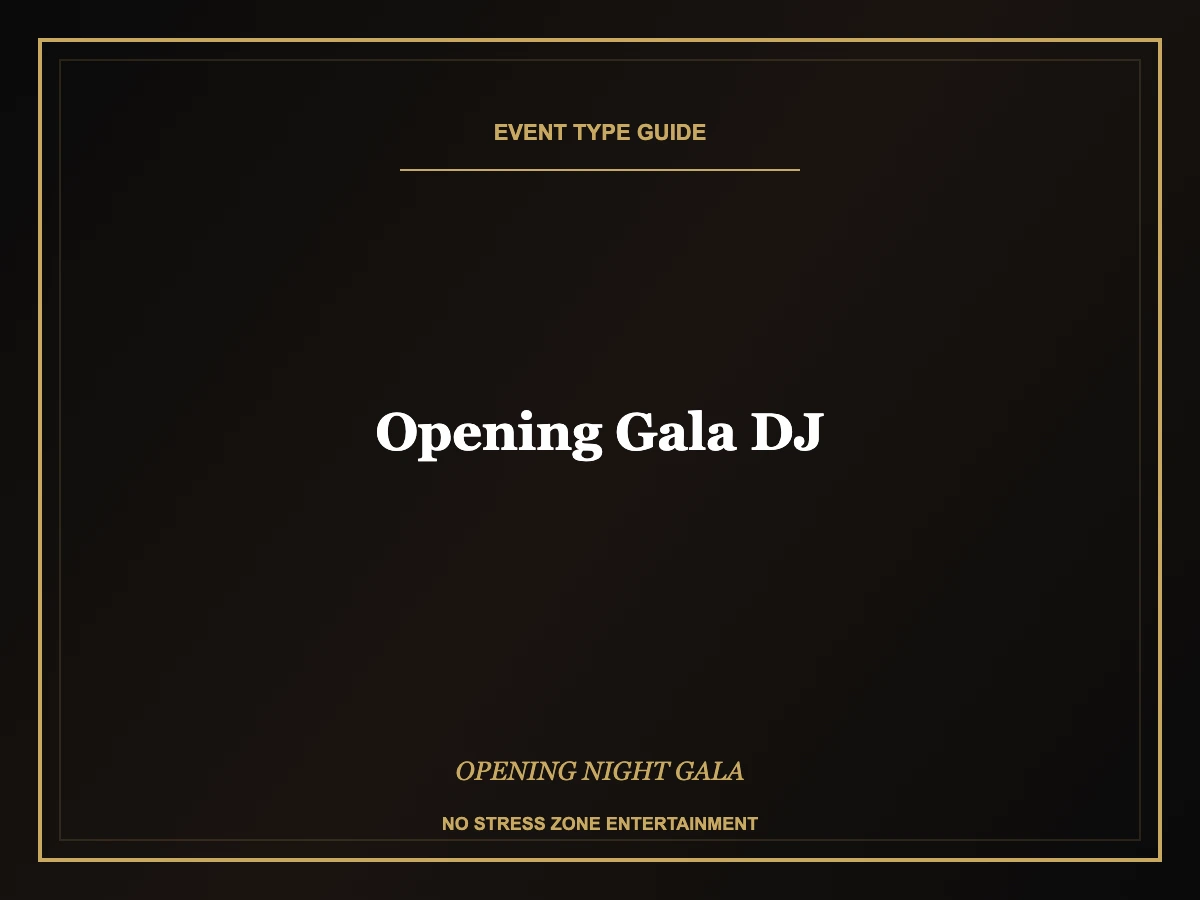 opening gala dj program execution