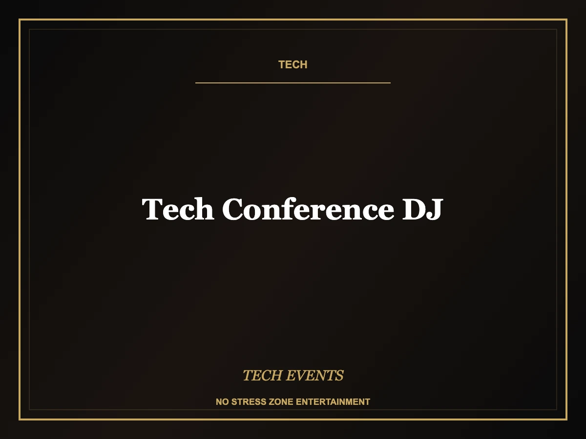 tech conference dj operator