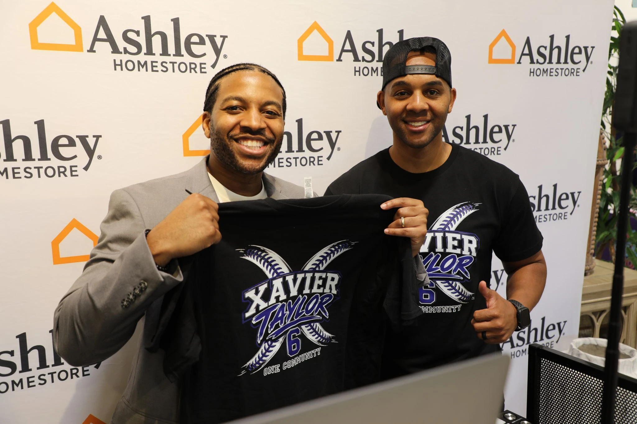 DJ Reese hosting the Ashley Furniture Ultimate Summer Giveaway event in Deptford, NJ, South Jersey