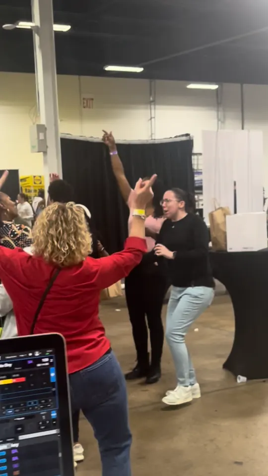 Guests dancing at the Philadelphia festival
