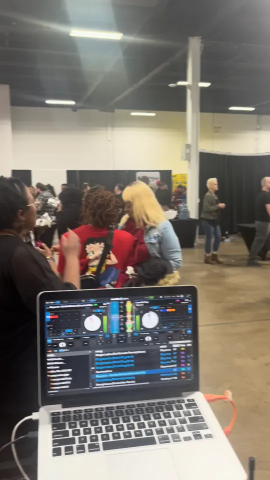 The view from our DJ booth